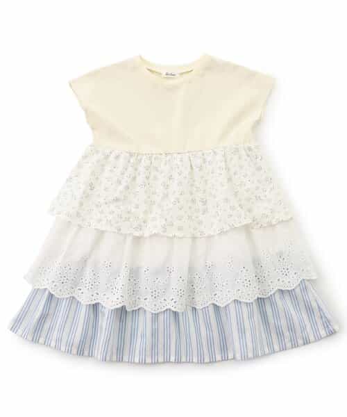 【リンク】異素材ティアードワンピース