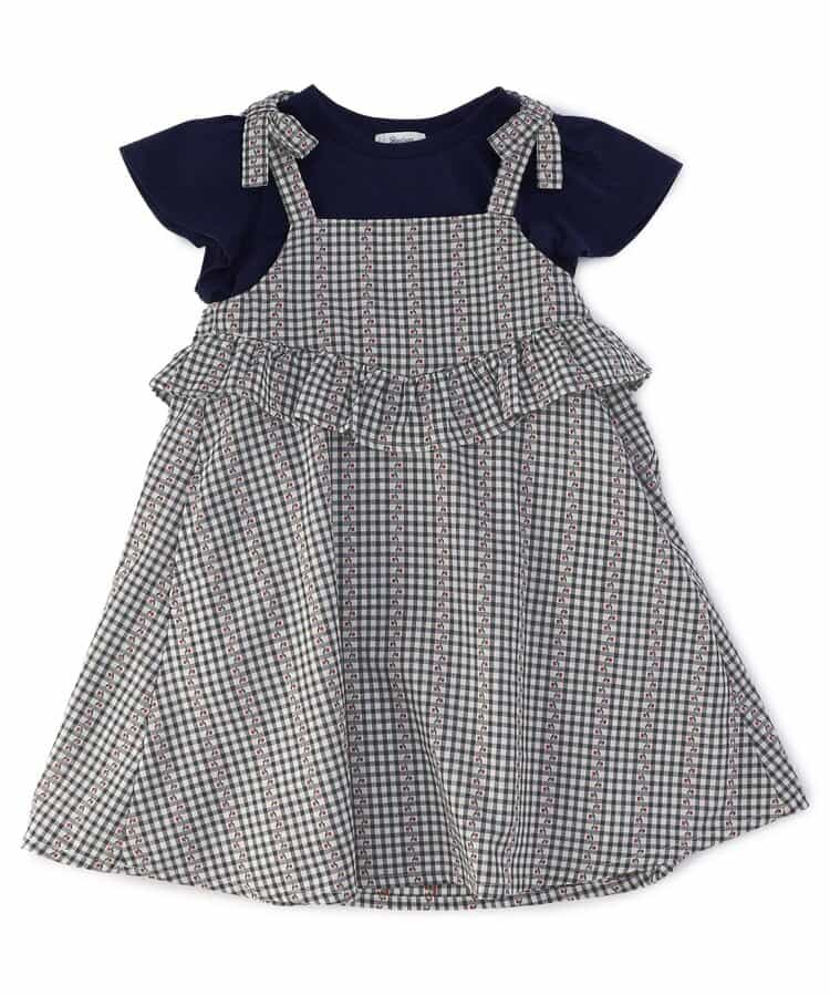 チェックキャミワンピース＆トップスセット