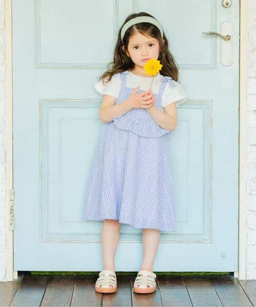 チェックキャミワンピース＆トップスセット