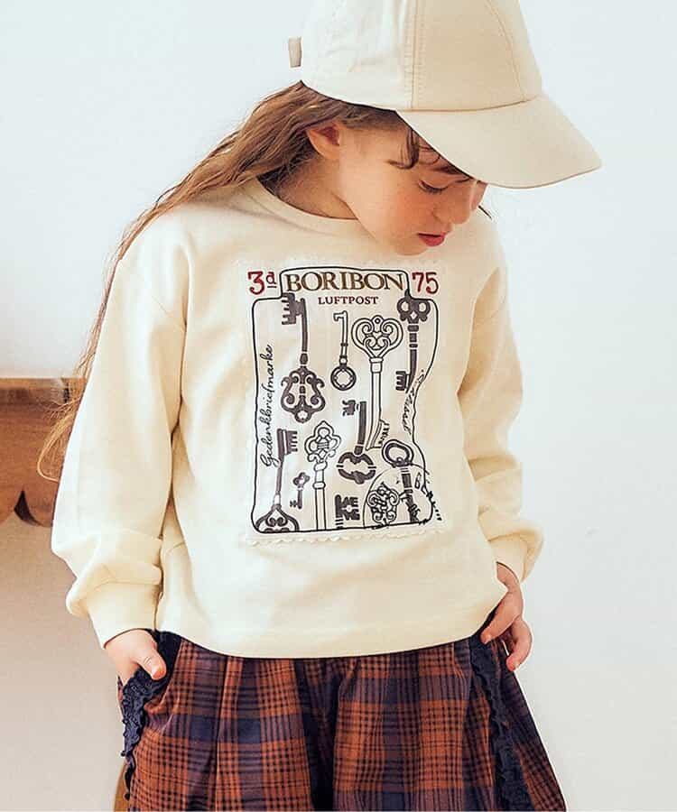 スタンプ長袖Tシャツ