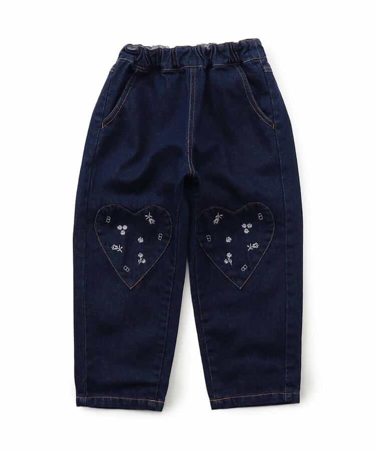 ハートパッチバレルパンツ  10分丈_912239