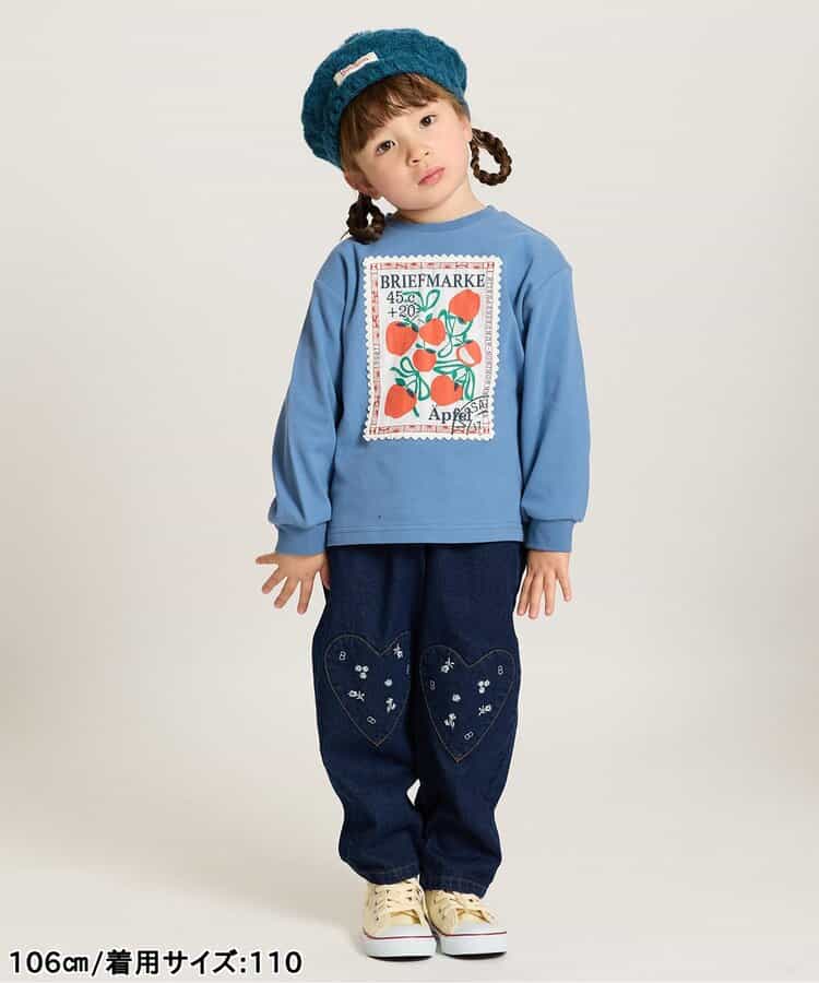 ハートパッチバレルパンツ  10分丈_912246
