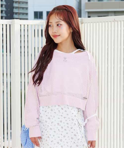 メッシュニット＆ロンTセット