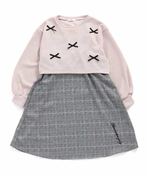 ★SALE★タンタケりぼんトップス＆キャミワンピセット