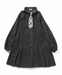 ★SALE★【フォーマル対応】ネクタイ付きシャツワンピ