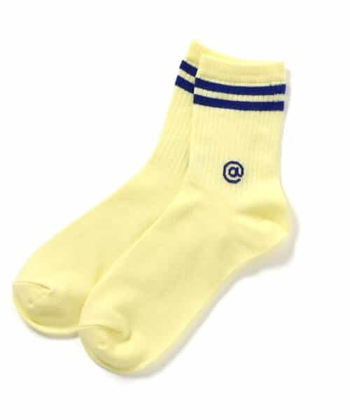 ダブルラインクルーソックス