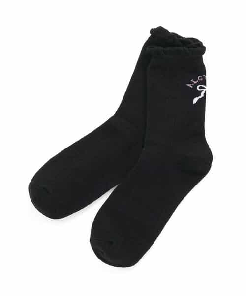 バックりぼんフリルクルーソックス