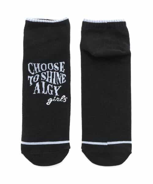 うねうねロゴショートソックス