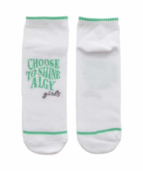 うねうねロゴショートソックス