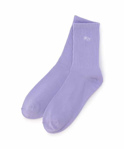 【抗菌防臭】algyロゴクルーソックス2
