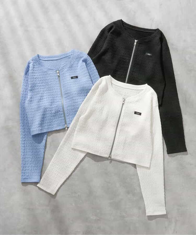 ★SALE★ポコポコダブルジップカーデ