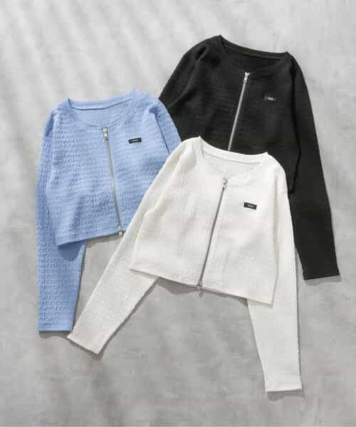 ★SALE★ポコポコダブルジップカーデ