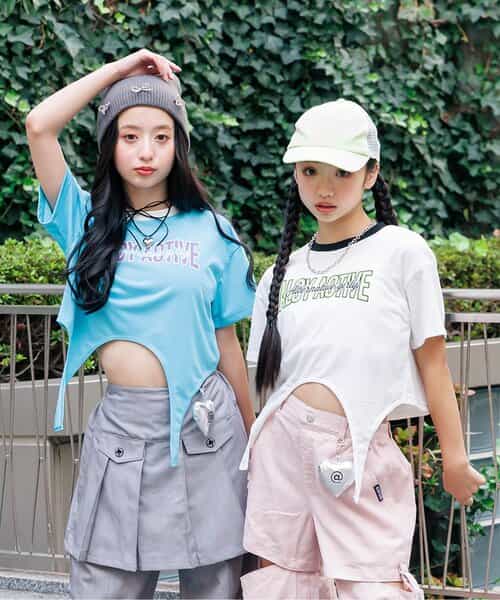 ★SALE★【ACTIVE】【吸水速乾】裾デザインT