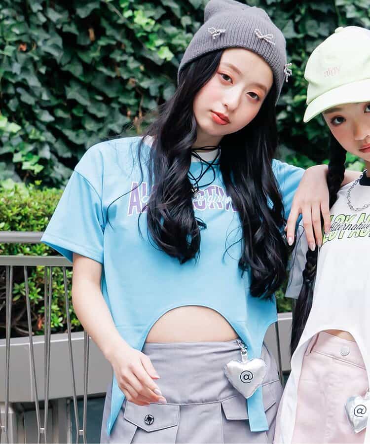 ★SALE★【ACTIVE】【吸水速乾】裾デザインT