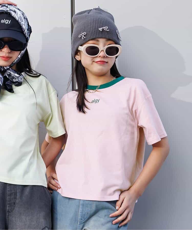 ★SALE★algyシシュウリンガーT＊ライム：WEB限定カラー＊