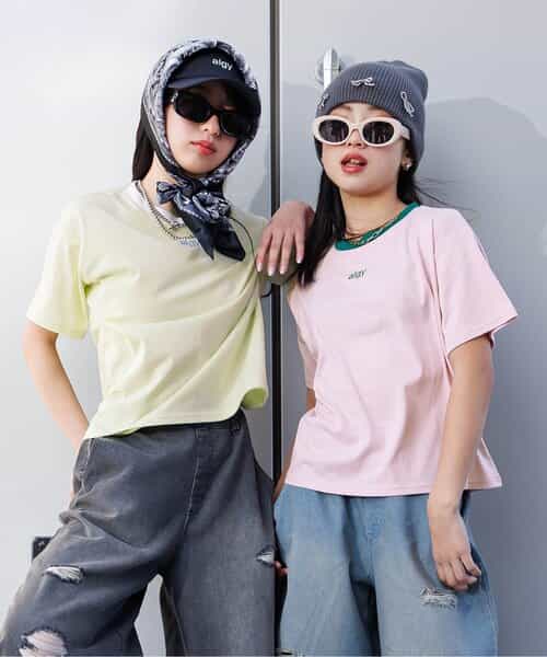 ★SALE★algyシシュウリンガーT＊ライム：WEB限定カラー＊