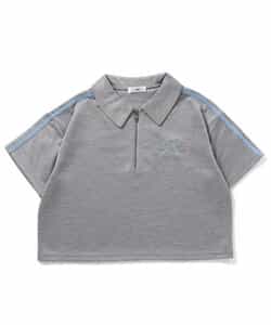 【セットアップ対応】ハーフジップTシャツ