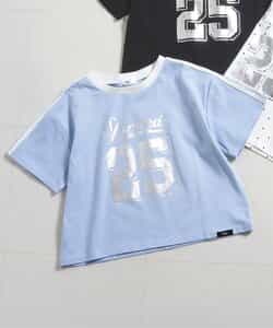 袖ラインナンバリングTシャツ