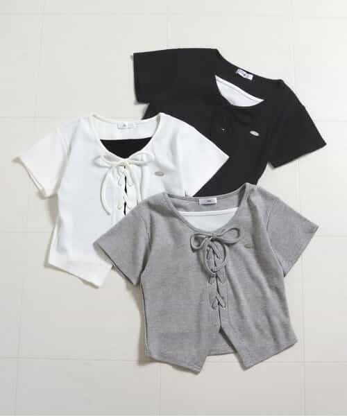 レースアップドッキングT