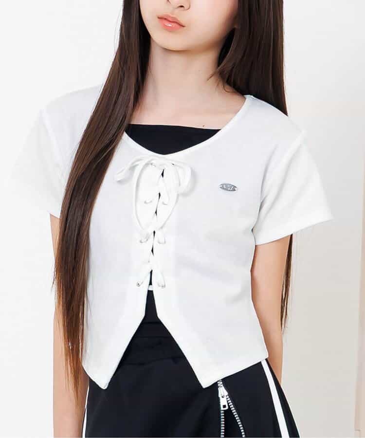 レースアップドッキングT