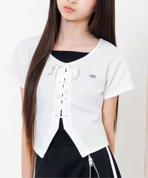 レースアップドッキングT