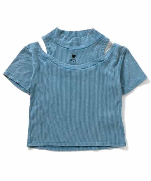 ★SALE★ピグメント肩あきリブT