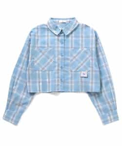 ★タイムセール★クロップドチェックシャツ