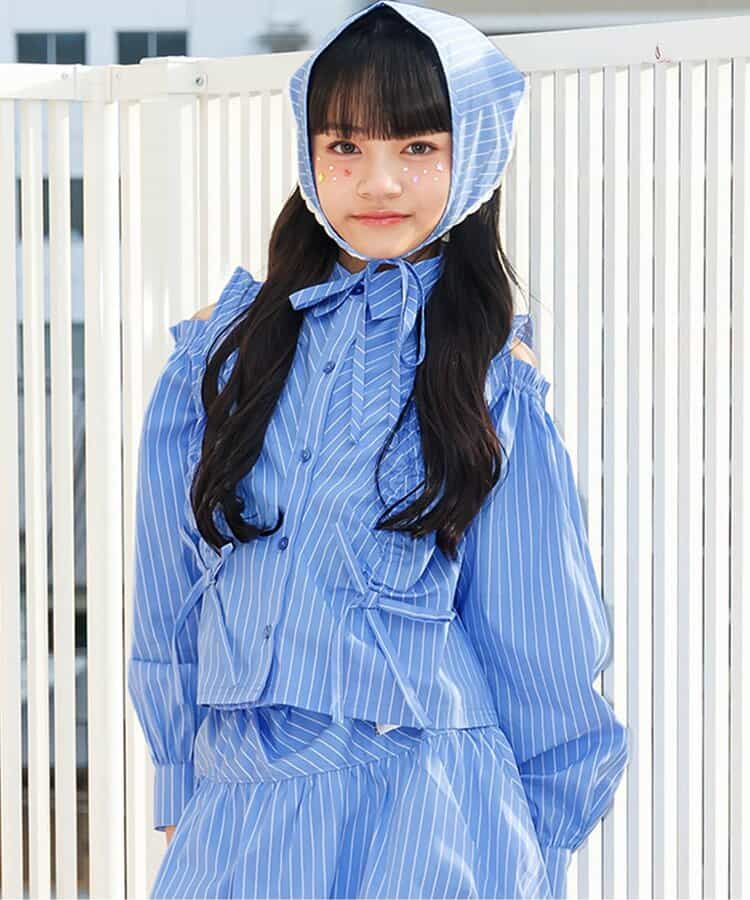 【セットアップ対応】ギャザーシャツ