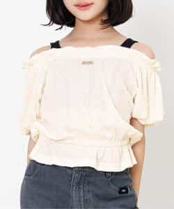 シャーリングブラウス