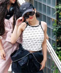 ★タイムセール★マルチボーダータンタケリブキャミ