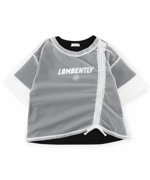 ★SALE★シャーリングチュールトップス＆Tセット