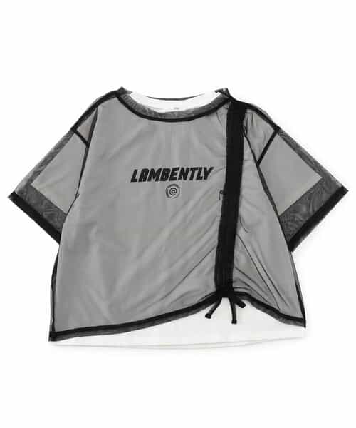 ★SALE★シャーリングチュールトップス＆Tセット