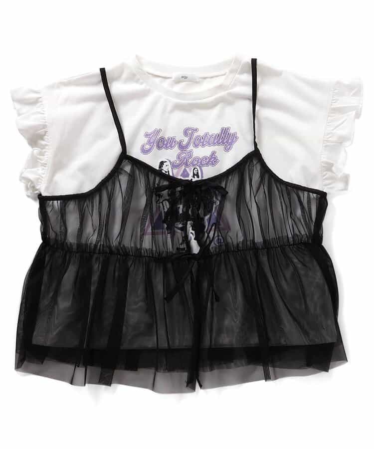 ★SALE★ロックT＆チュールキャミセット