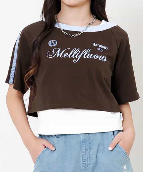 クロップドTシャツ＆タンクセット