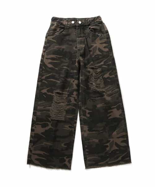 ★SALE★ウエスト調節できるグランジワイドパンツ