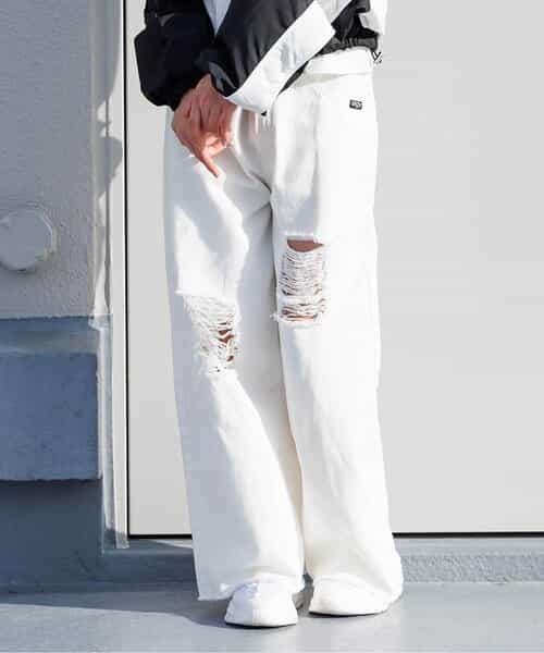 ★SALE★ウエスト調節できるグランジワイドパンツ