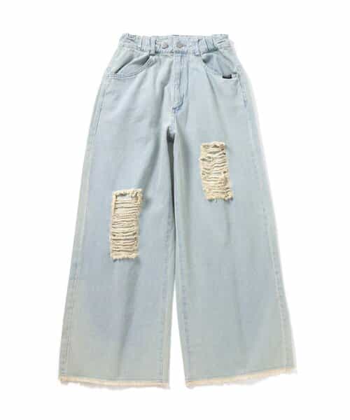 ★SALE★ウエスト調節できるグランジワイドパンツ
