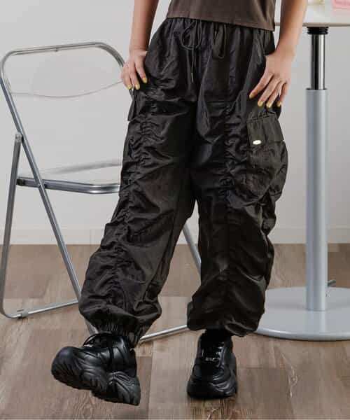 ★SALE★シャイニーギャザーカーゴパンツ