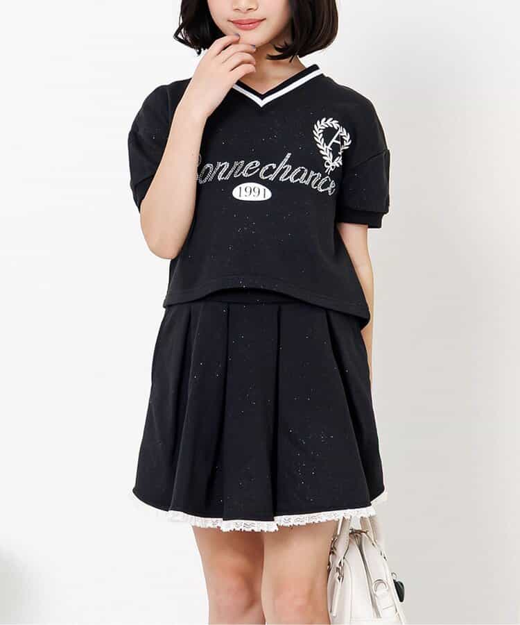 ラメミニ裏毛セットアップ