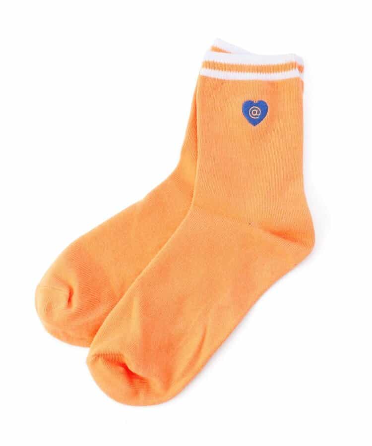 【抗菌防臭】ハートロゴクルーソックス