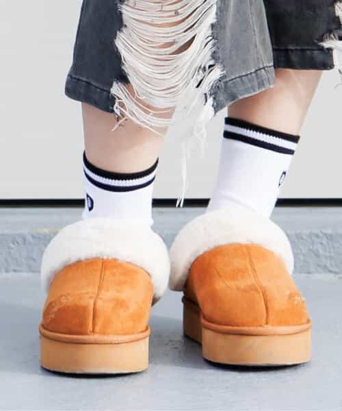 【抗菌防臭】ハートロゴクルーソックス