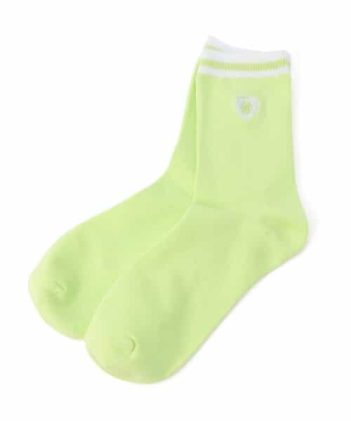 【抗菌防臭】ハートロゴクルーソックス