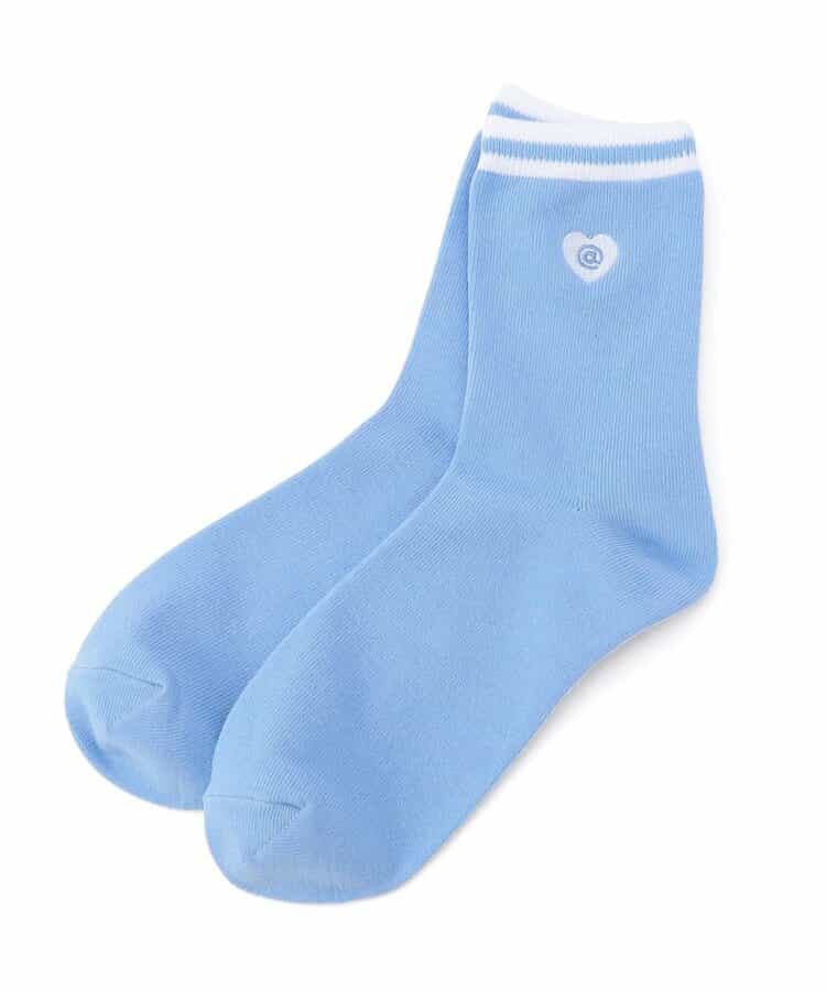 【抗菌防臭】ハートロゴクルーソックス