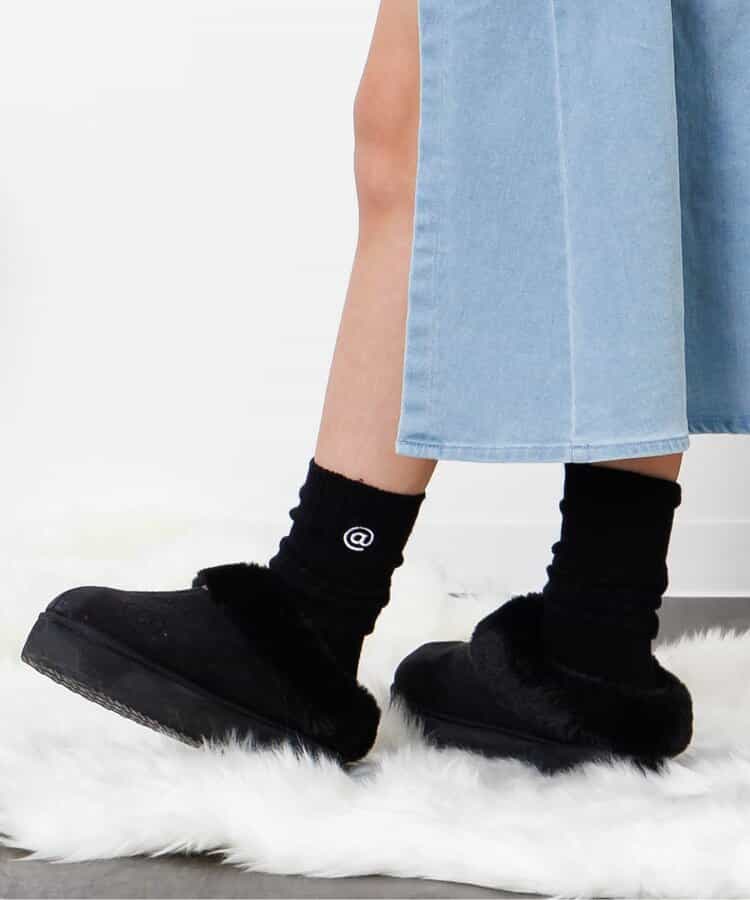 ワンポイントロゴルーズソックス