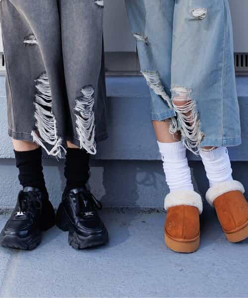 ワンポイントロゴルーズソックス