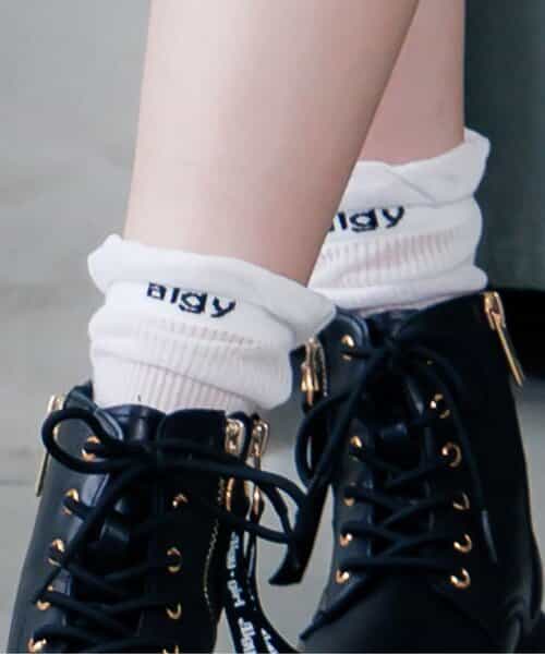 ハリヌキシースルークルーソックス