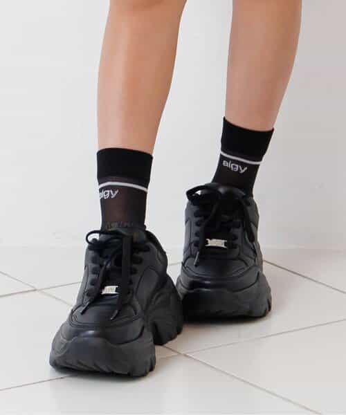 ラインシアークルーソックス