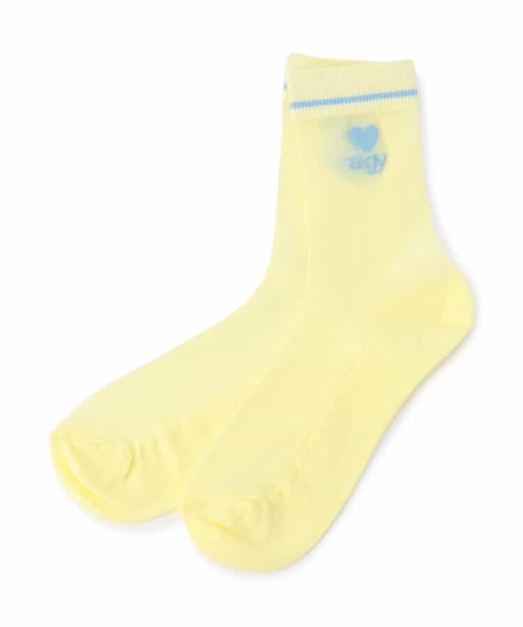 ハートロゴシアークルーソックス