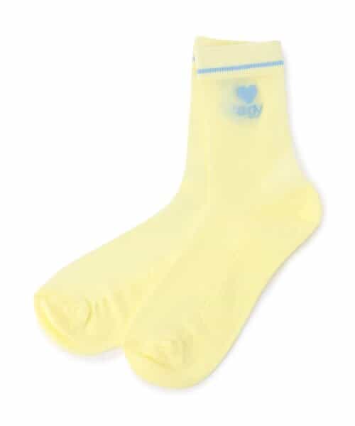 ハートロゴシアークルーソックス
