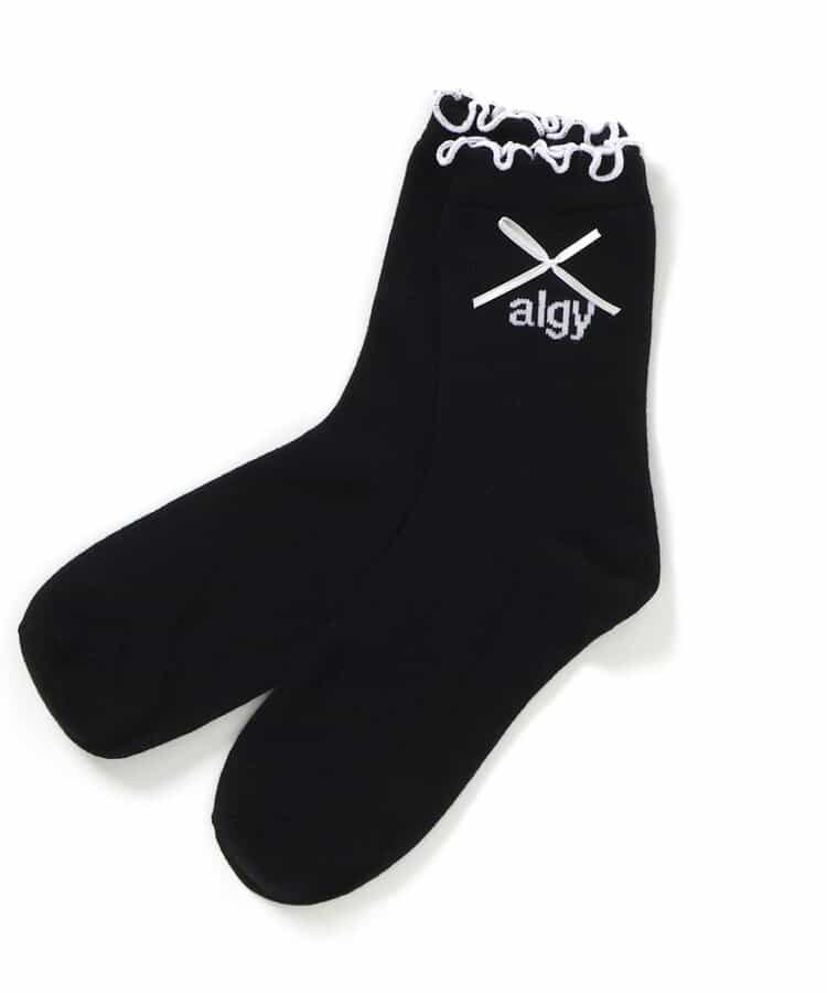 りぼん付きメロークルーソックス